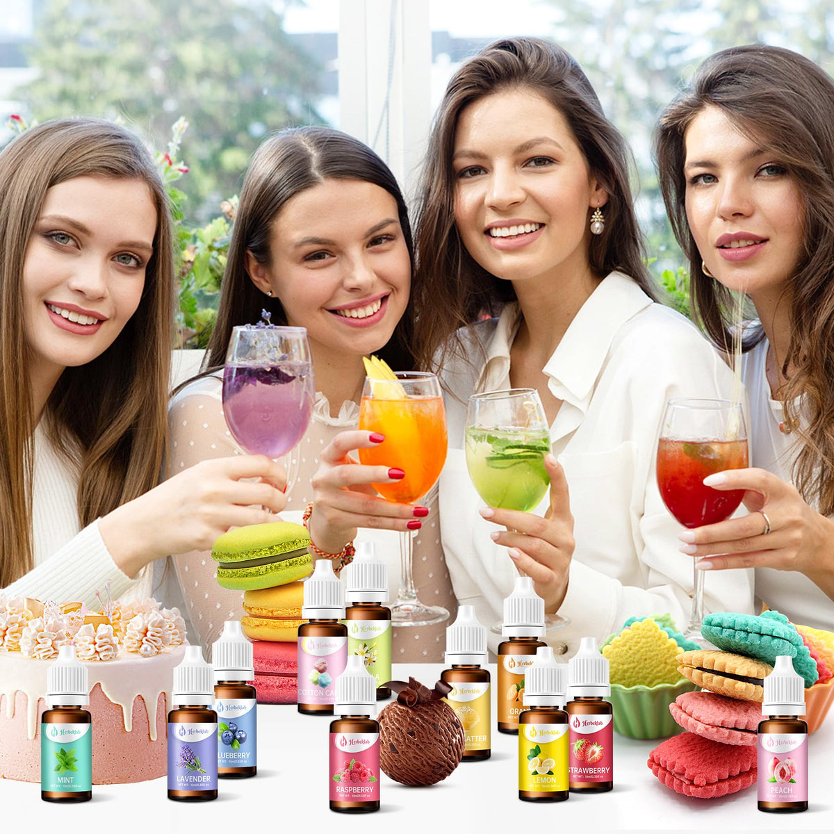 Herbeklab Candy Flavoring Oil – 20 Flavors for Candy Making and Baking