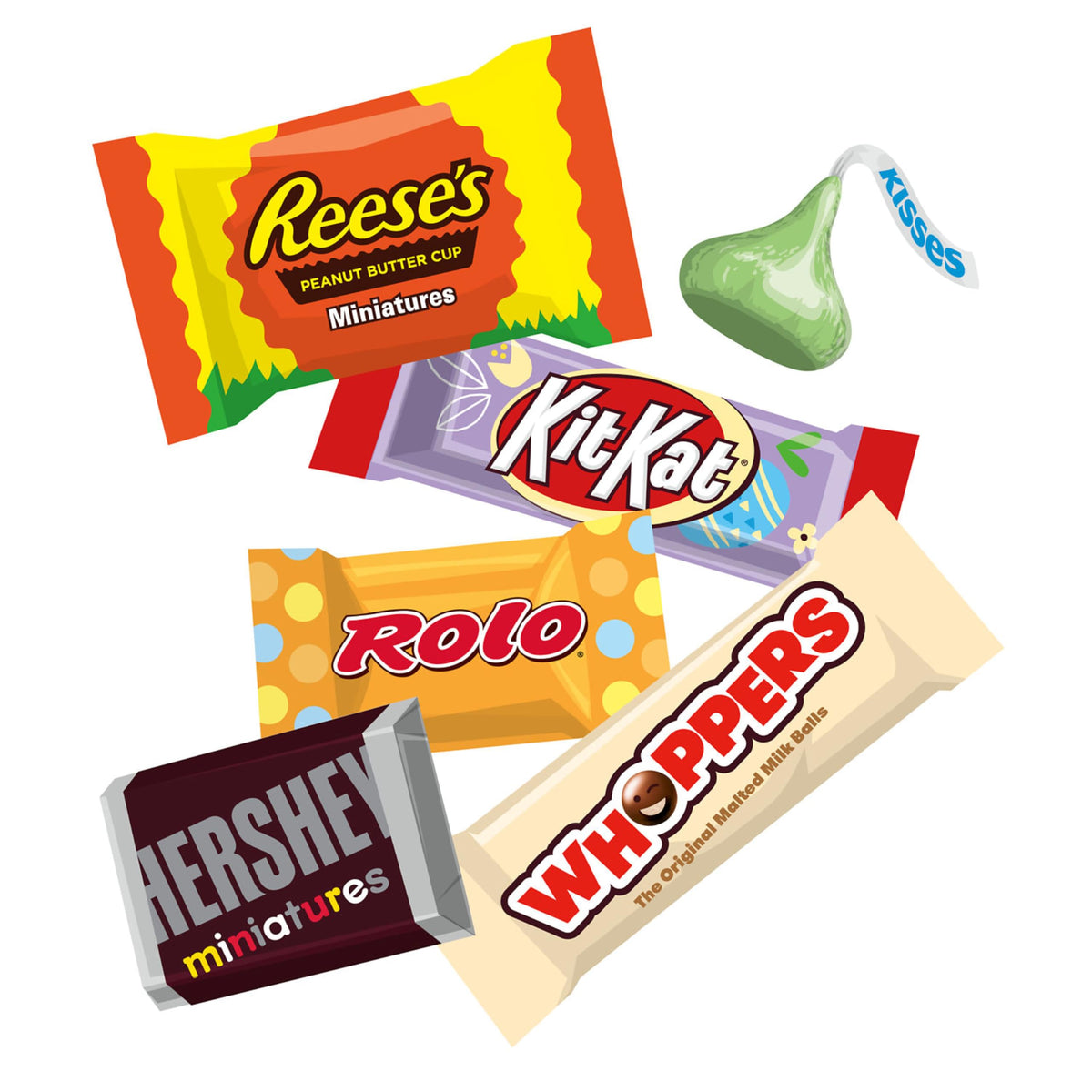 Hershey Assorted Flavored Candy Bulk Bag – 64.5 oz, 270 Pieces
