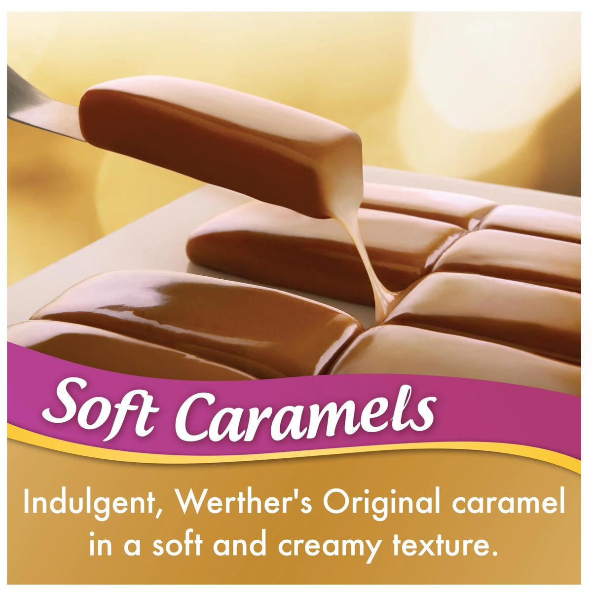 Hersheys Werther Soft Caramel Candies – 2 lb Bag | Classic Creamy Caramel Treat for Sharing