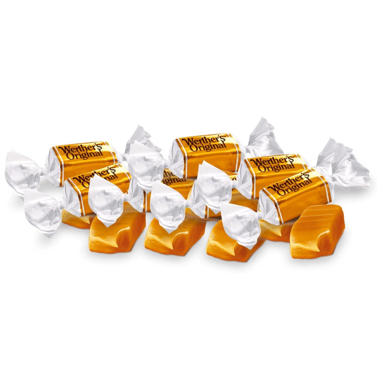 Hersheys Werther Soft Caramel Candies – 2 lb Bag | Classic Creamy Caramel Treat for Sharing