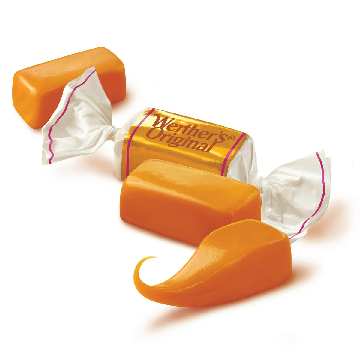 Hersheys Werther Soft Caramel Candies – 2 lb Bag | Classic Creamy Caramel Treat for Sharing