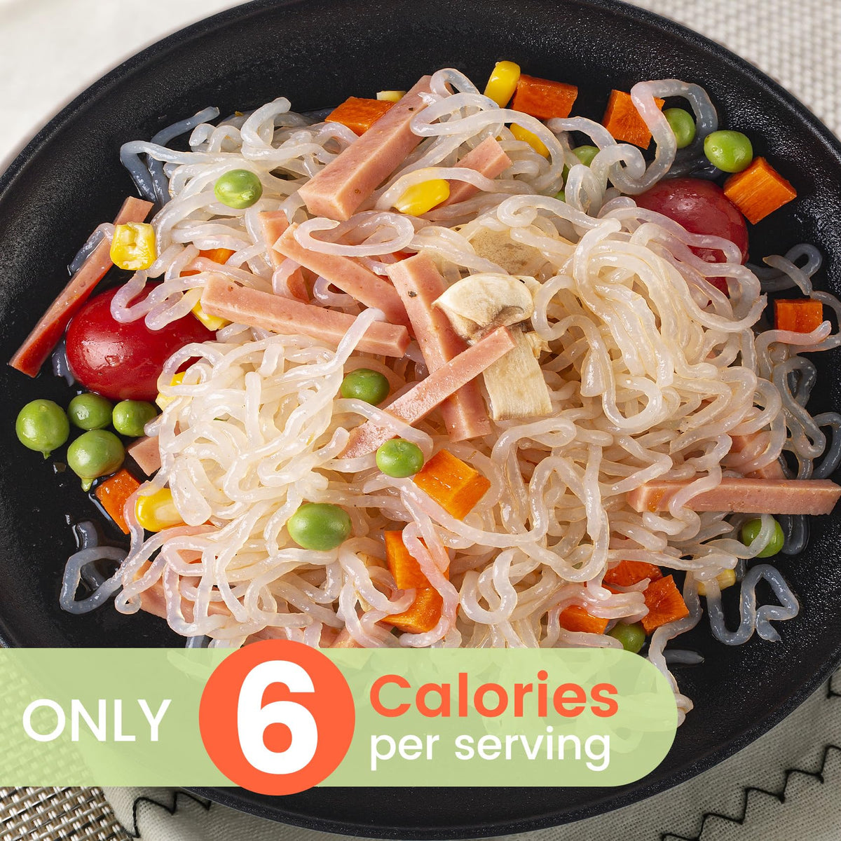 Hethstia Shirataki Noodles – Konjac Pasta, Gluten-Free, Vegan, Keto-Friendly, Low-Carb (56.5 oz in 10 Packs)