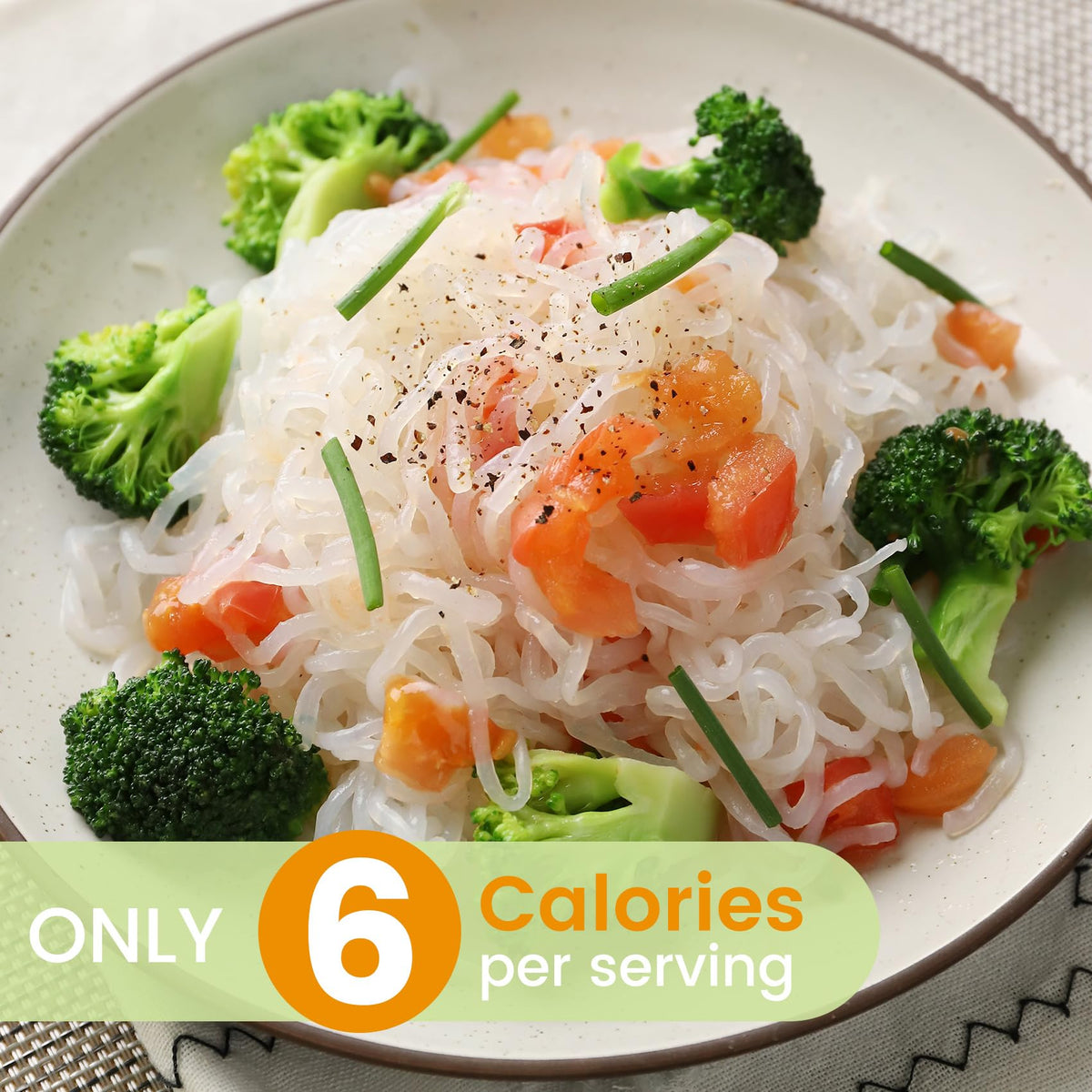Hethstia Shirataki Noodles - 10-Pack Konjac Angel Hair Pasta, Low Calorie, Gluten Free