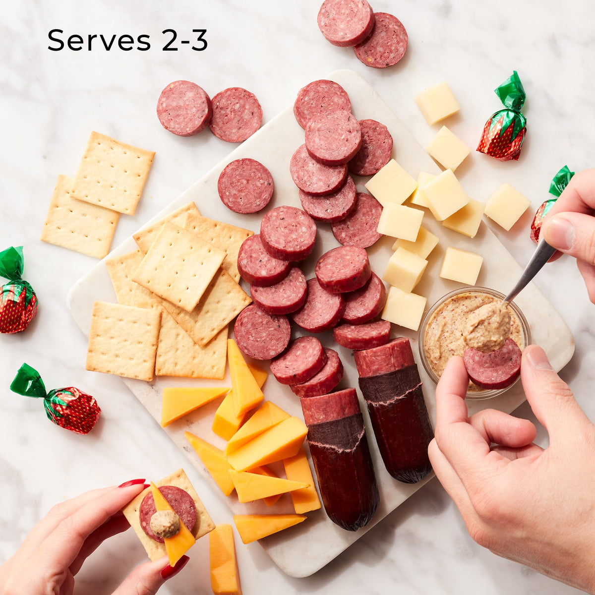 Hickory Farms Farmhouse Gift Basket (Small) – Gourmet Meat & Cheese Box with Summer Sausage, Cheddar & Jack