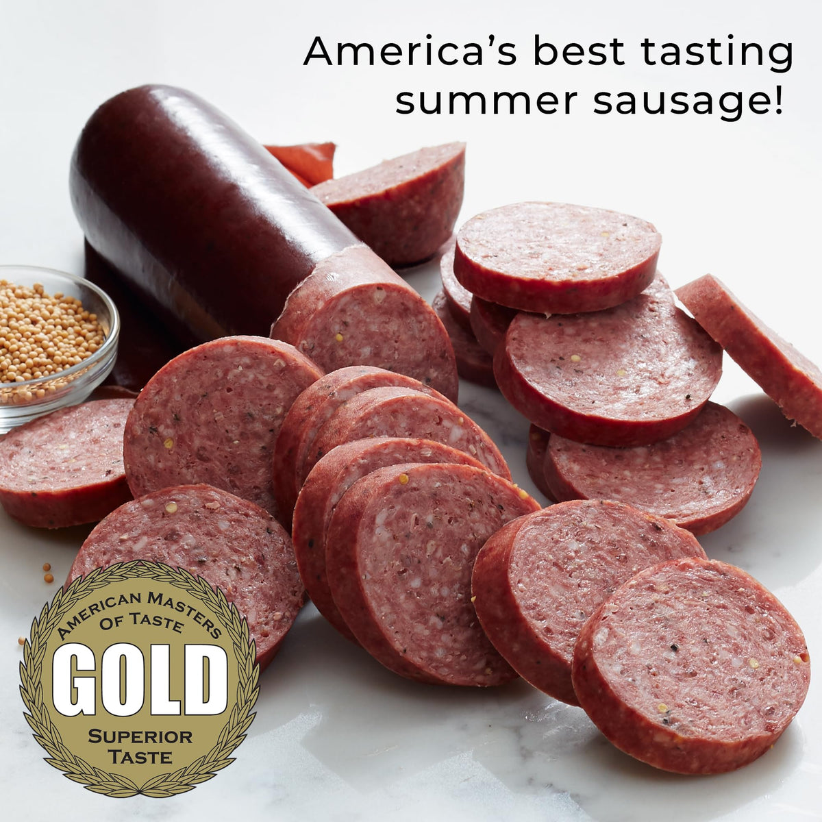 Hickory Farms Party-Size Signature Beef Summer Sausage, 26 oz | Gluten Free, High-Protein, Keto-Friendly