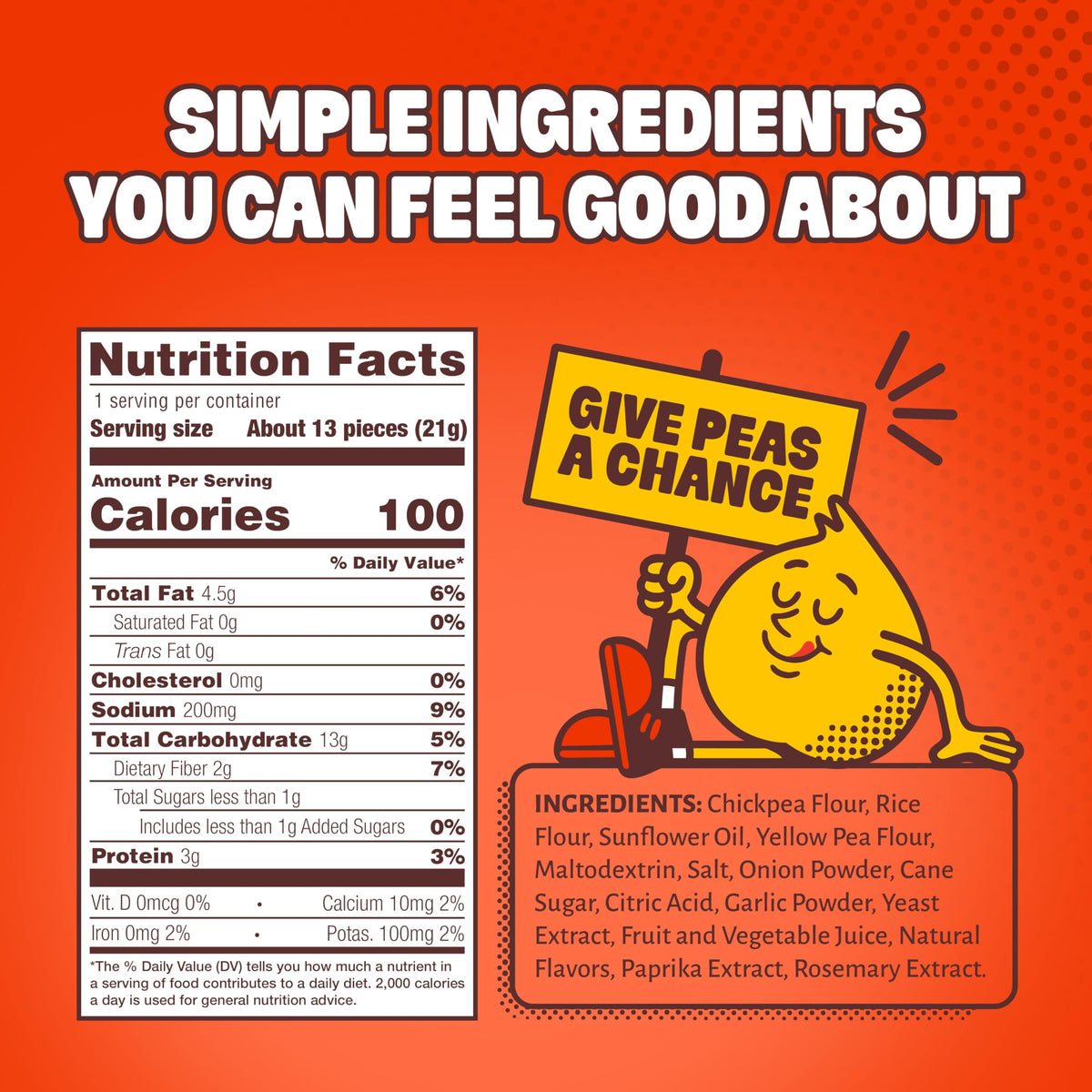 Hippeas Blazin' Hot Chickpea Puffs – 0.75 oz Bags, 3g Protein, 2g Fiber, Vegan, Gluten-Free