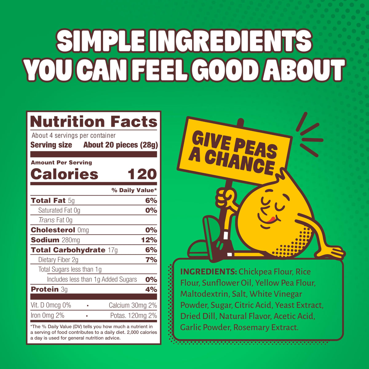 Hippeas Chickpea Puffs Grillo's Dill Pickle 3.75oz Pack of 6 | 3g Protein, 2g Fiber, Vegan, Gluten-Free