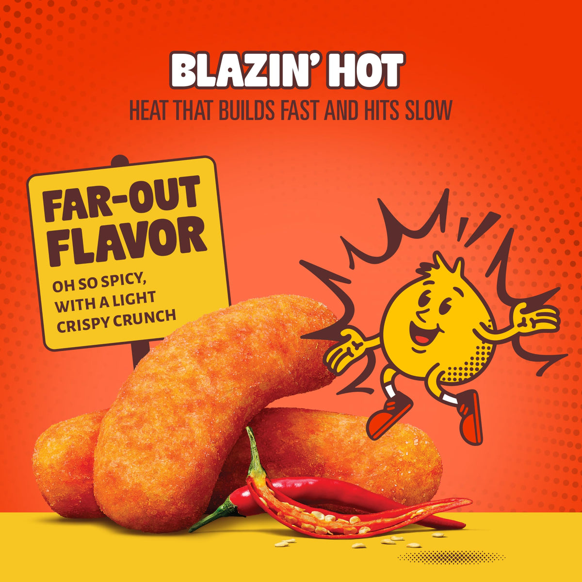 Hippeas Blazin' Hot Chickpea Puffs – 0.75 oz Bags, 3g Protein, 2g Fiber, Vegan, Gluten-Free