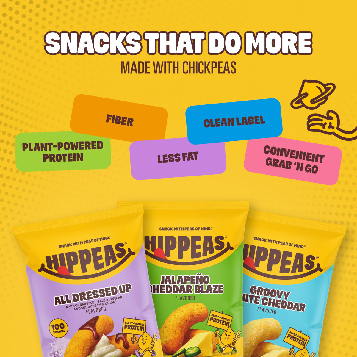 HIPPEAS Chickpea Puffs Variety Pack – Vegan White Cheddar & Nacho Vibes, 30 x 0.8 oz, 3g Protein, 2g Fiber, Gluten-Free