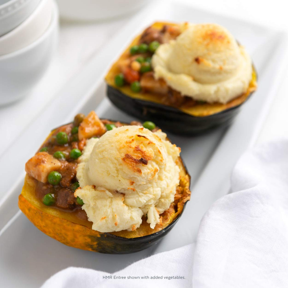 HMR Vegetable Stew with Beef Entrees 6-Pack | Low-Calorie Ready Meals in 60 Seconds