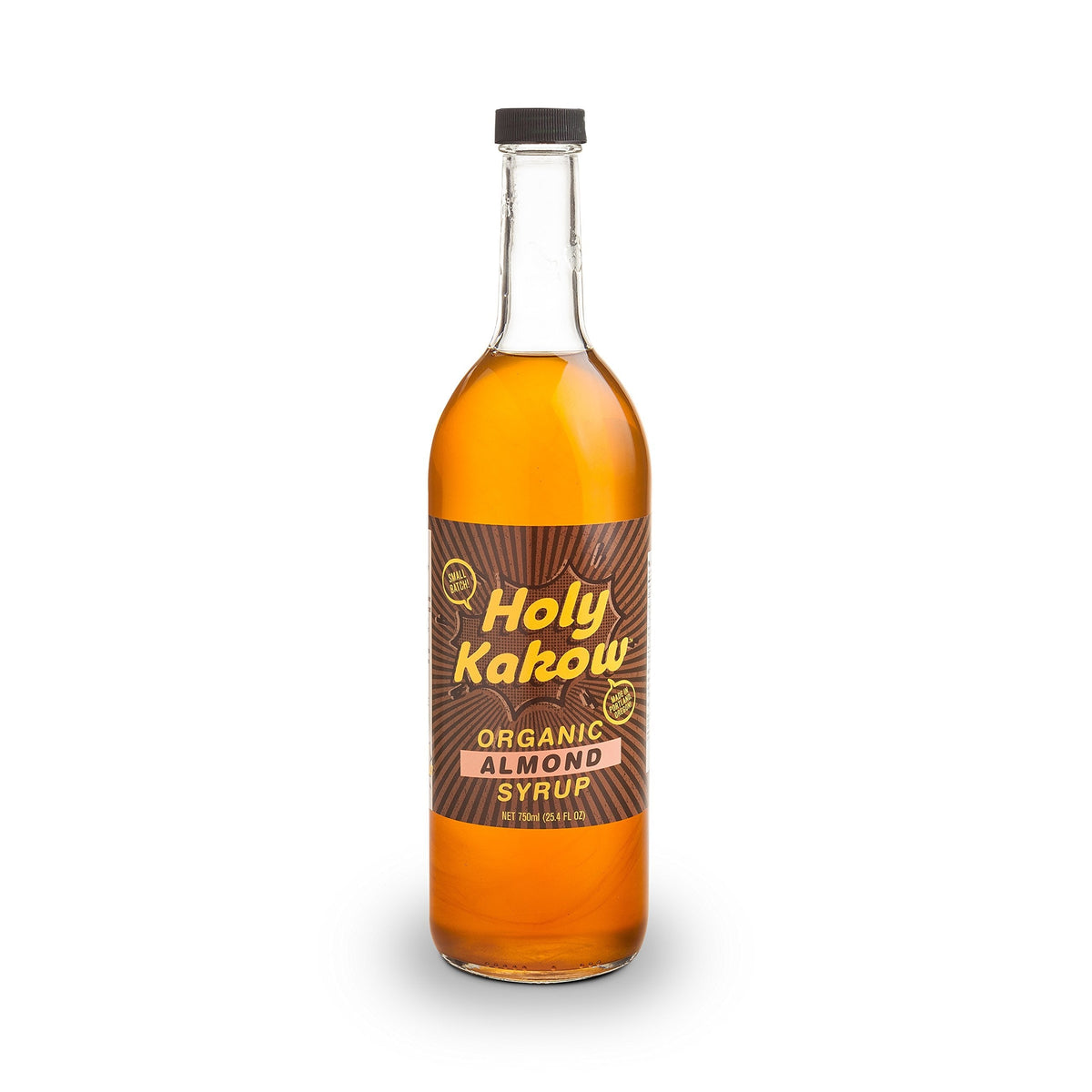 Holy Kakow Cafe Organic Almond Syrup - 750ml | Organic Coffee Syrup for Lattes & Cocktails