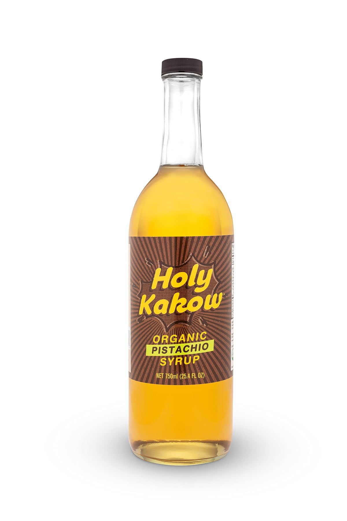 Holy Kakow Cafe Organic Pistachio Syrup – Pistachio Coffee Syrup for Lattes & More (750ml)