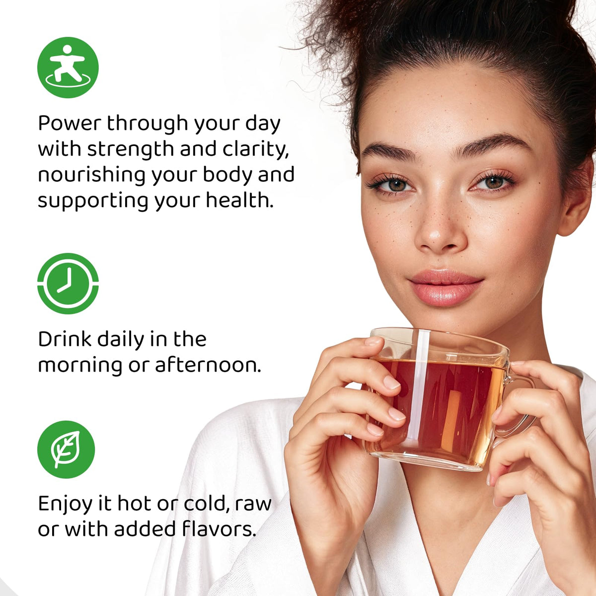 HOLYMARY Yerba Mate Instant Tea – Pure Organic Concentrate for Energy, Focus & Vitality (120g, up to 240 Servings)