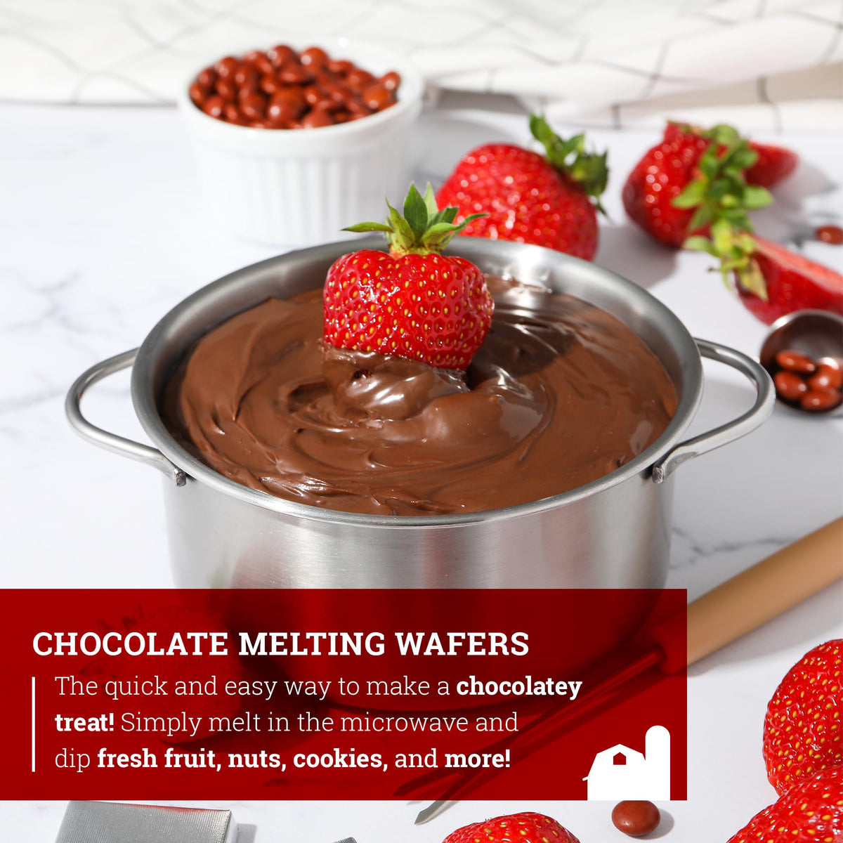 Hoosier Hill Farm Chocolate Melting Wafers, 5 lb – Easy Microwave Melting for Desserts