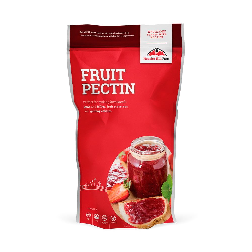 Hoosier Hill Farm Fruit Pectin, 2LB – Natural Thickener for Jams & Jellies | Pack of 1