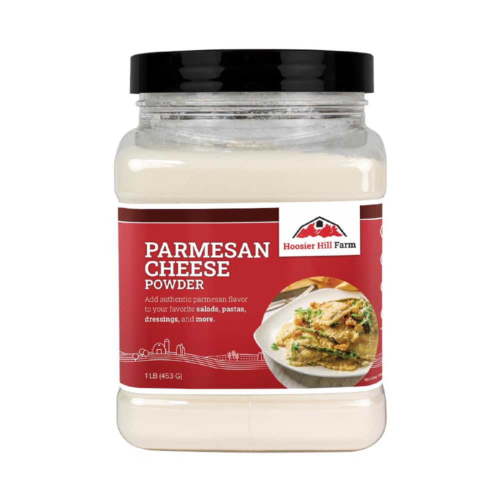 Hoosier Hill Farm Parmesan Cheese Powder, 1 lb – Authentic Parmesan Flavor for Pasta, Sauces, and More