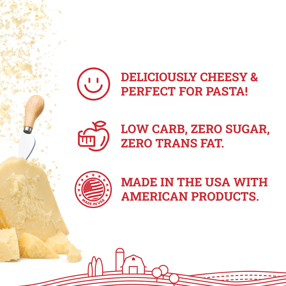 Hoosier Hill Farm Parmesan Cheese Powder, 1 lb – Authentic Parmesan Flavor for Pasta, Sauces, and More