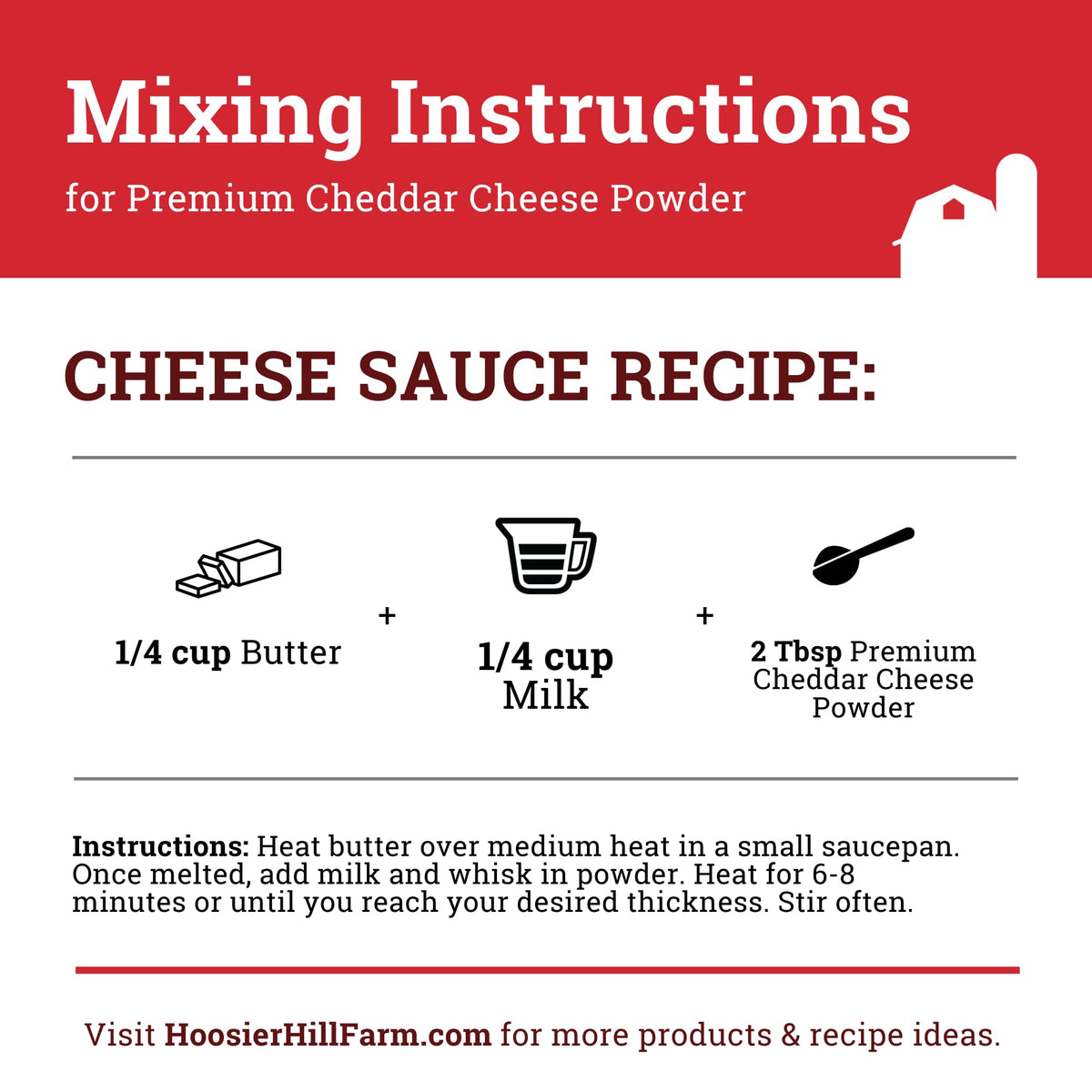 Hoosier Hill Farm Premium Cheddar Cheese Powder, 2.5LB – Real Cheese, No Artificial Colors