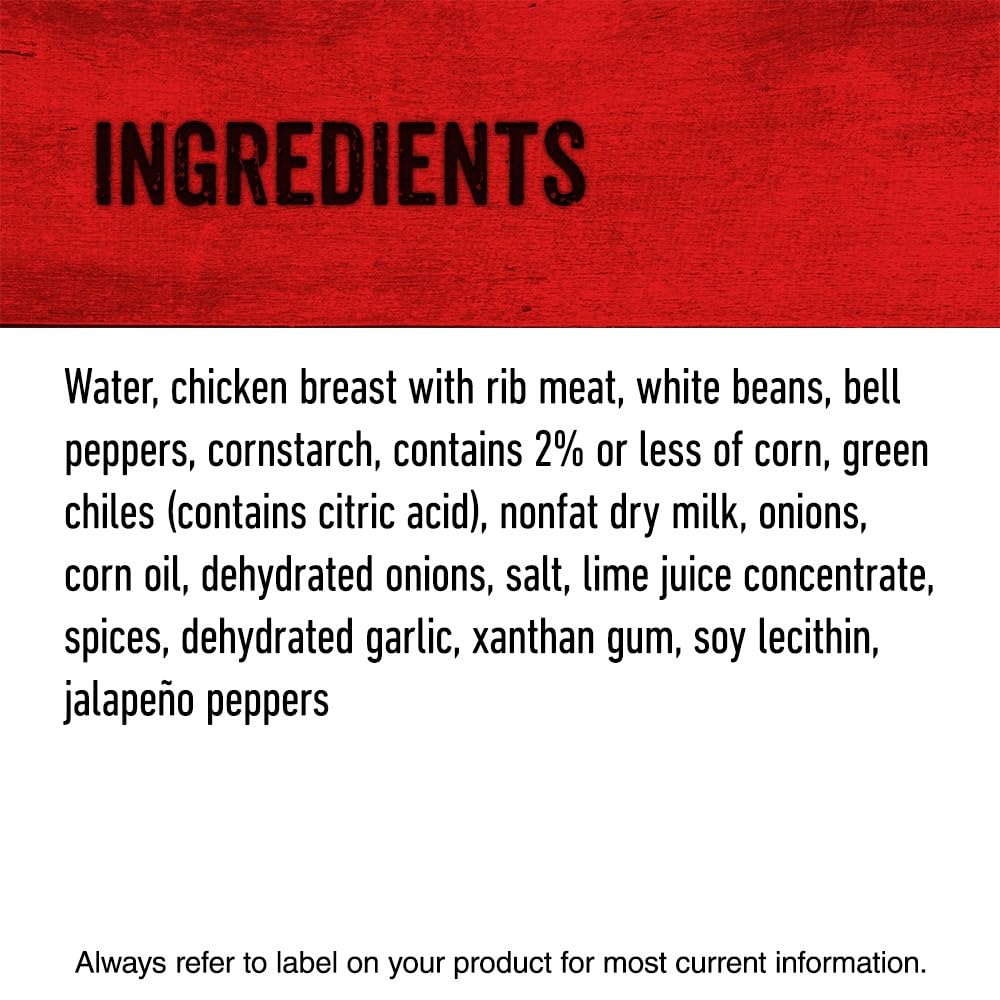 HORMEL Chili Natural White Chicken Chili with Beans – 12-Pack, 15 oz Cans, 19g Protein