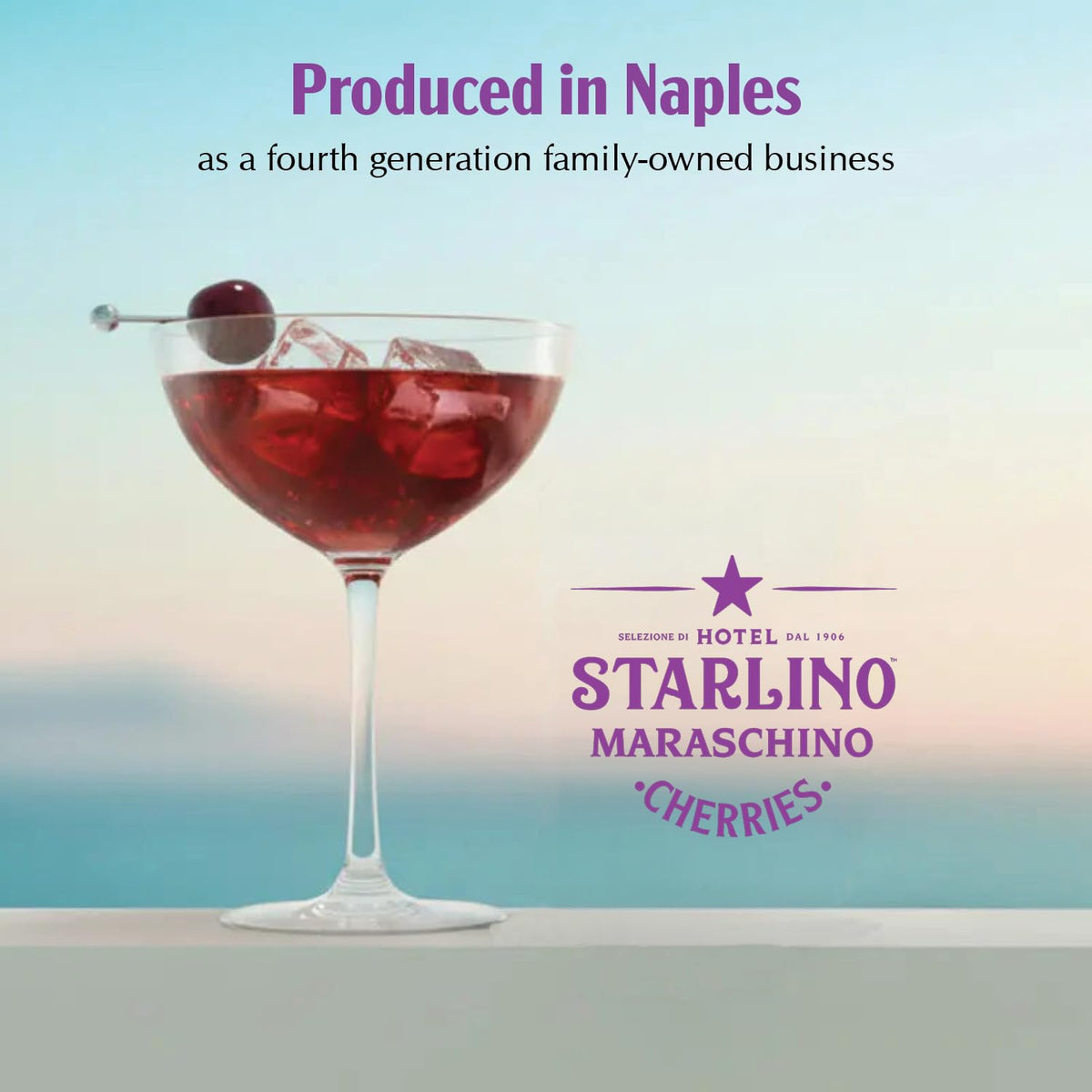 Hotel Starlino Maraschino Cherries – Premium Italian Cherries for Cocktails & Desserts | 1kg Can