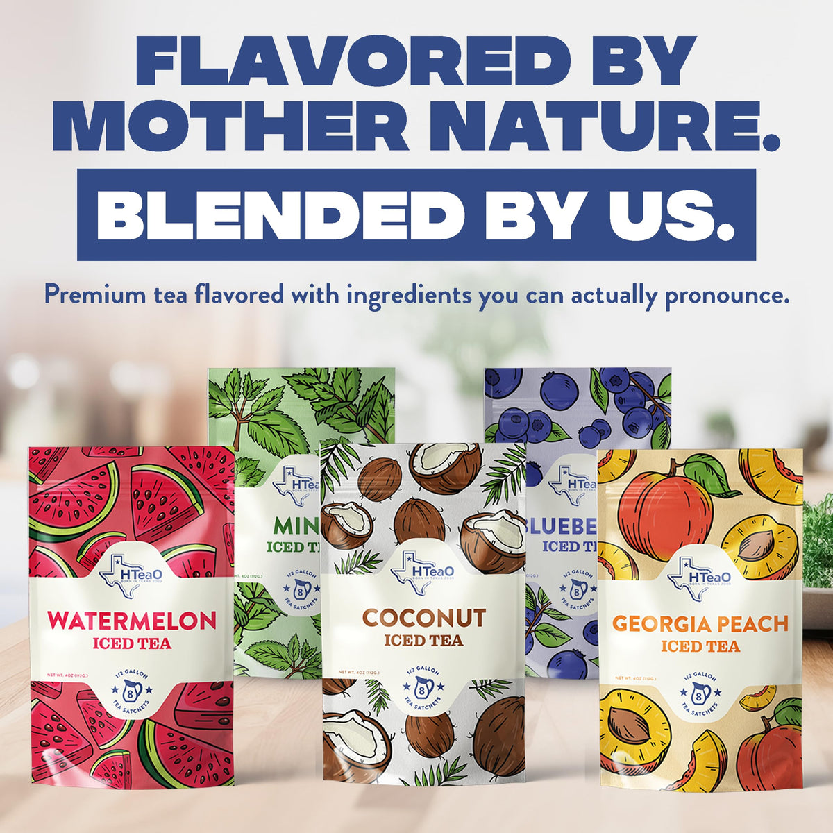 HTEAO Watermelon Black Tea Packets – Makes 8 Gallons in 5 Minutes | 16-Count Texas-Style Iced Tea
