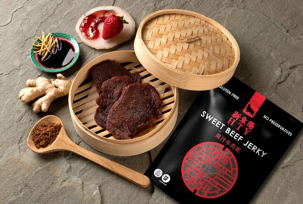 HTY Sweet Beef Jerky — 14 oz Asian-Style Tender Beef Snack