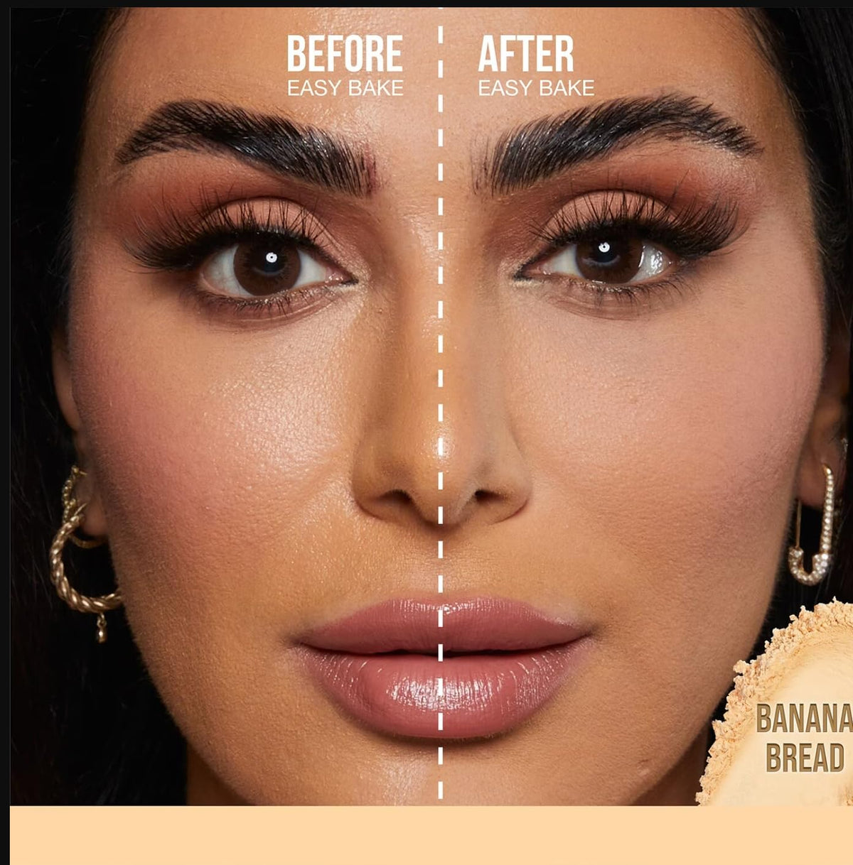 HUDABEAUTY Mini Easy Bake Loose Setting Powder Banana Bread - 6 g