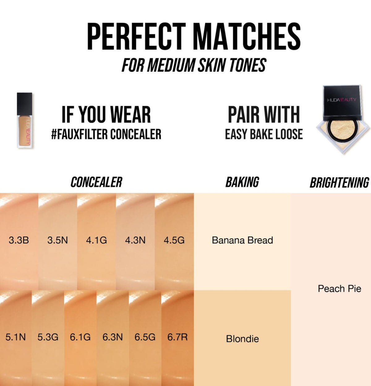 HUDABEAUTY Mini Easy Bake Loose Setting Powder Banana Bread - 6 g