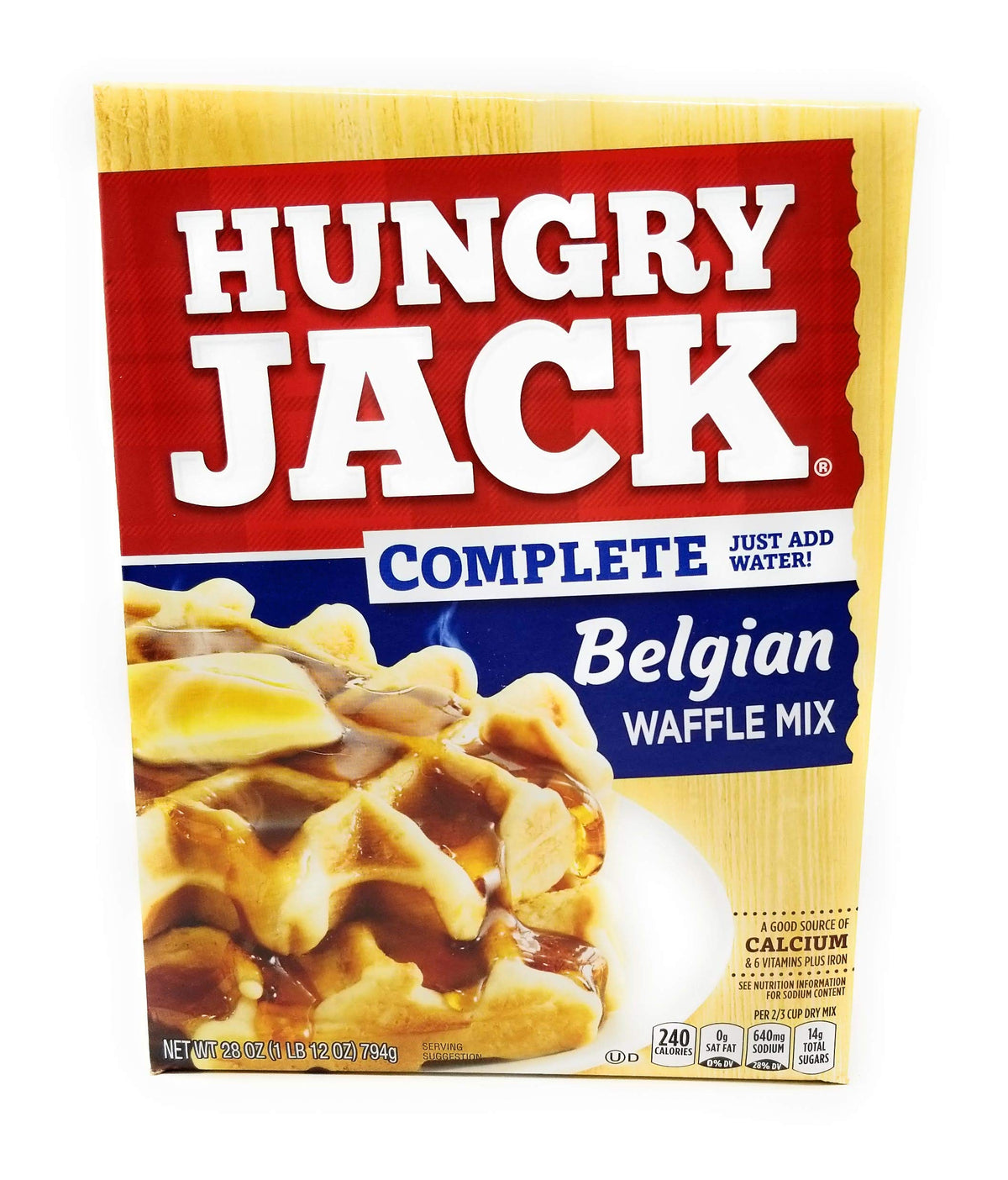 Hungry Jack Complete Belgian Waffle Mix (Pack of 2) | Easy, Just-Add-Water Belgian Waffles