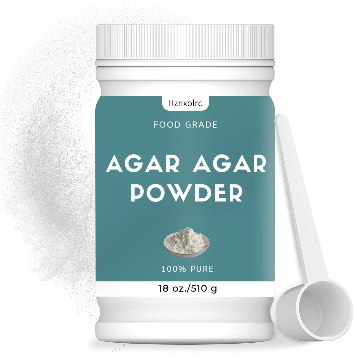 Hznxolrc 18 oz Agar Agar Powder – 100% Pure Natural Thickener & Gelling Agent for Desserts, Jellies & Vegan Cheeses