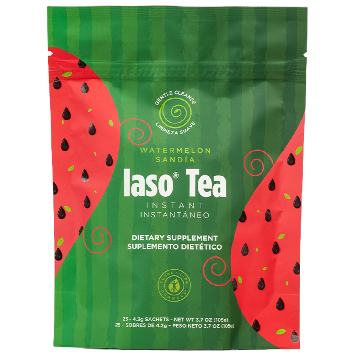 IASO Iaso Instant Tea (Watermelon) – Refreshing, On-the-Go Cleansing Tea for Daily Wellness | 25 Sachets