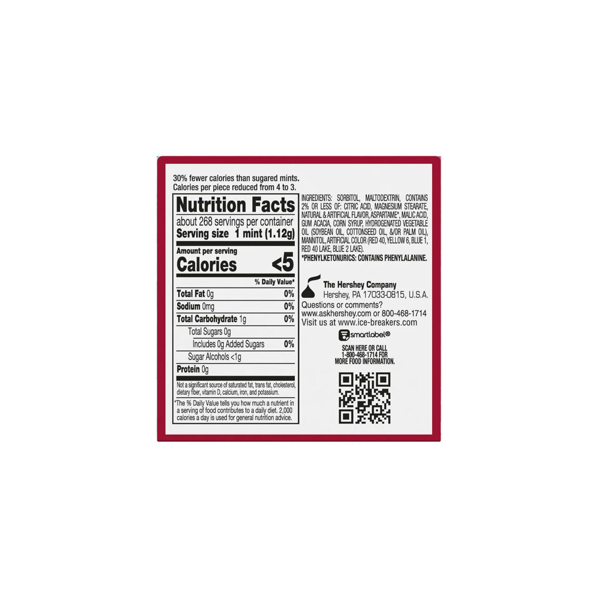 Ice Breakers Duo Fruit Plus Cool Cherry Sugar Free Mints – 8 Pucks (1.3 oz)