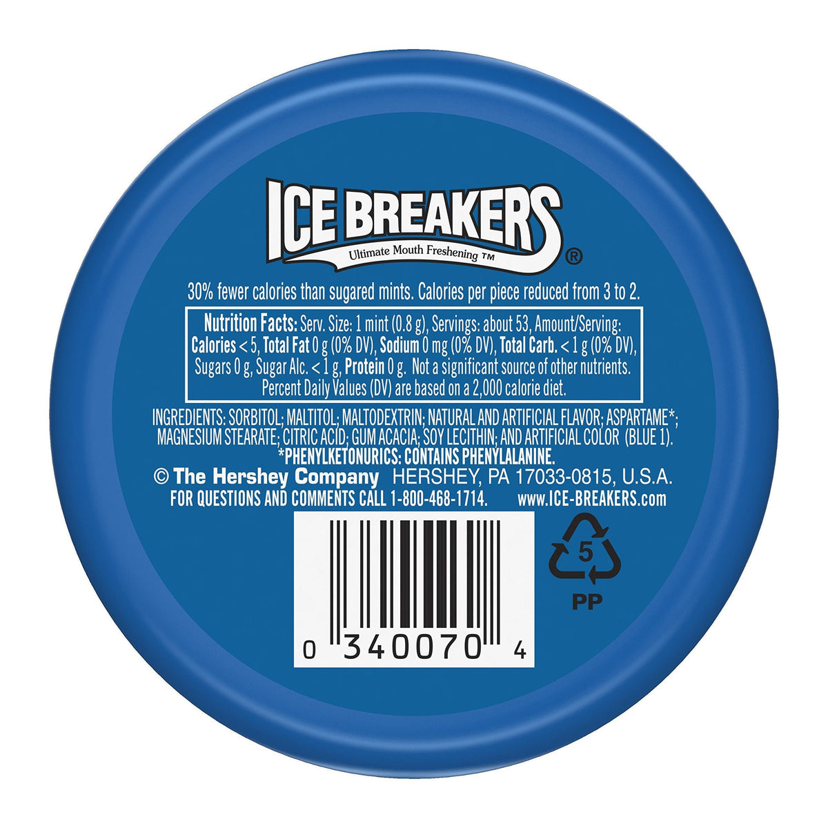 ICE BREAKERS MINTS COOLMINT 1.5-Ounce Containers (Pack of 16) | Sugar Free, 30% Fewer Calories