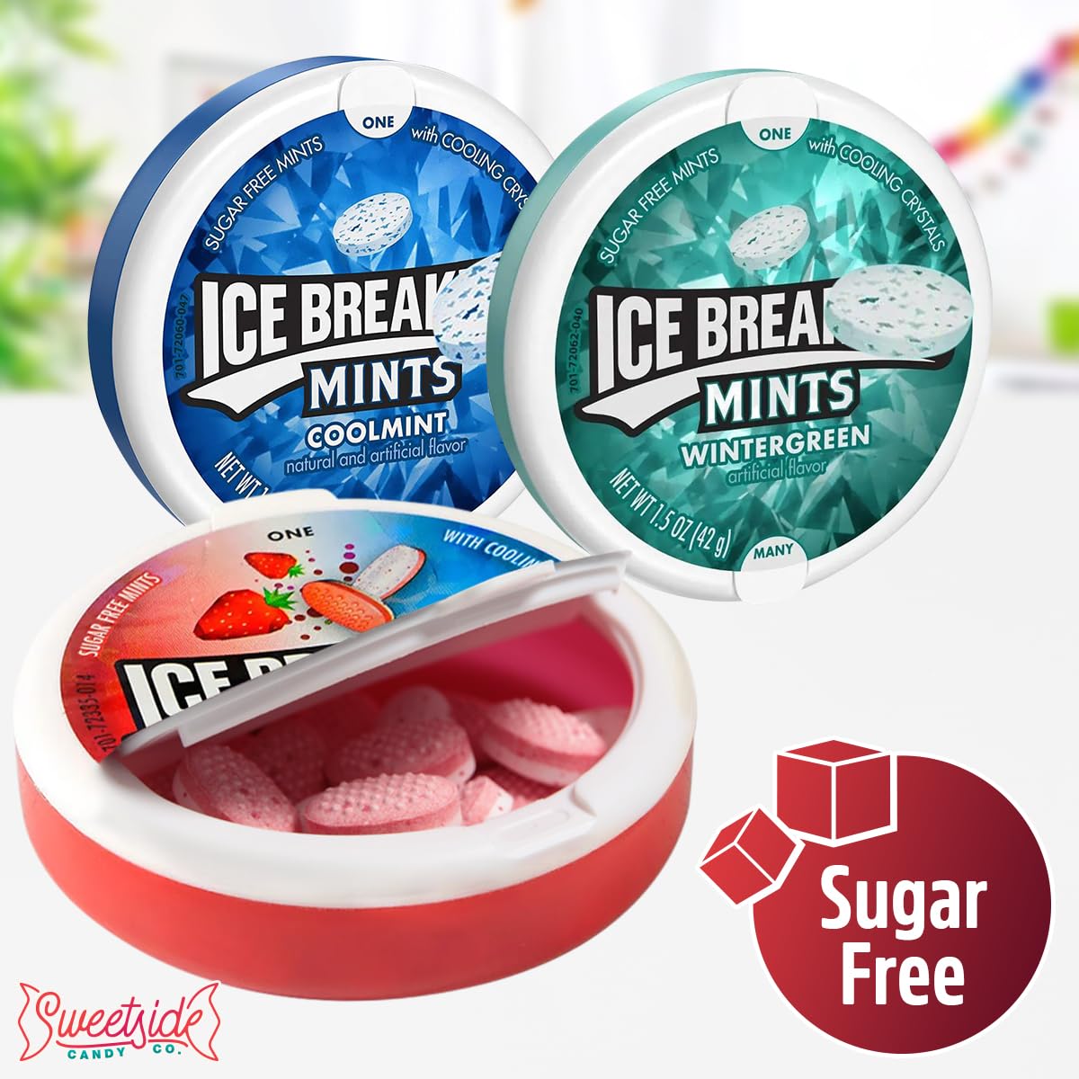 Ice Breakrs Hard Candy Variety Pack – Sugar Free Mints | SWEETSIDE CANDY CO.