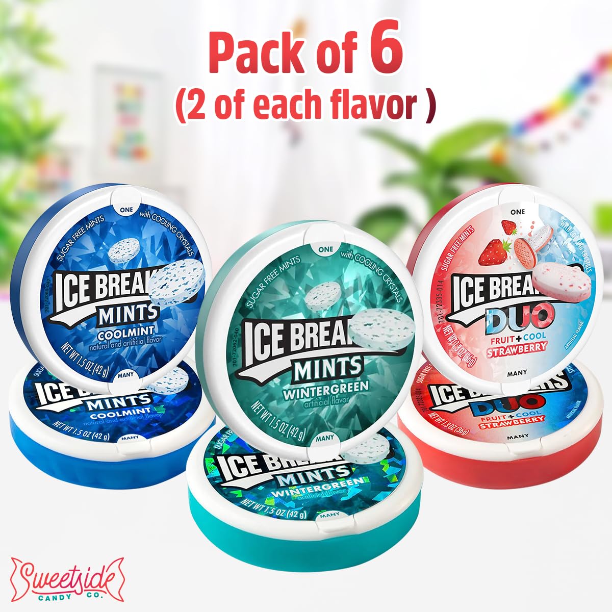 Ice Breakrs Hard Candy Variety Pack – Sugar Free Mints | SWEETSIDE CANDY CO.