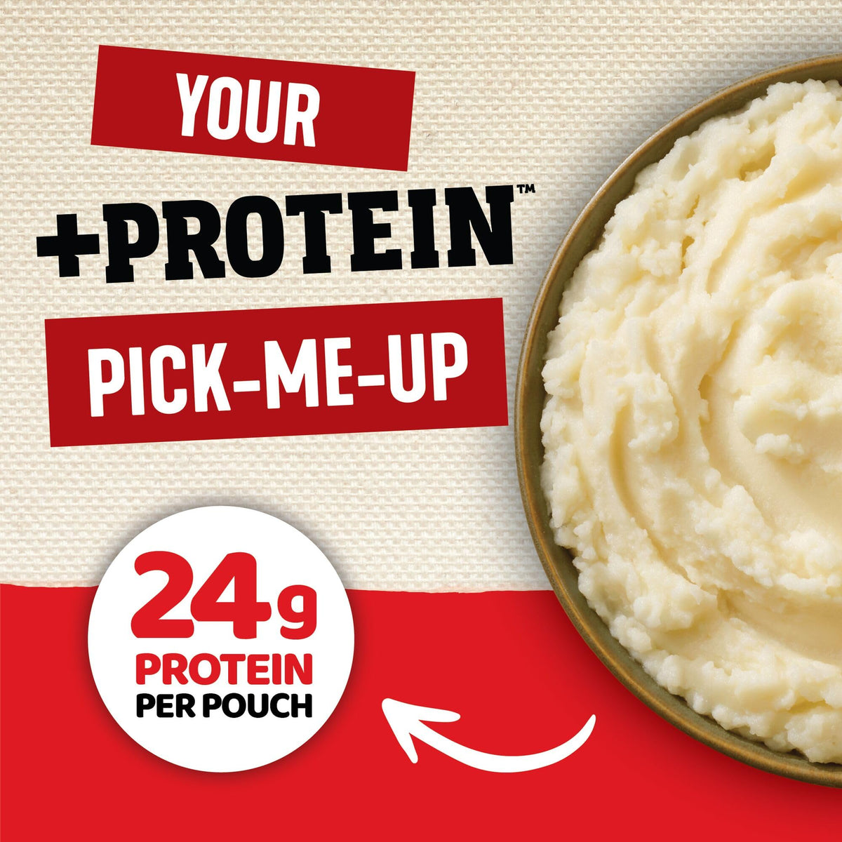 Idahoan Buttery Homestyle +Protein Mashed Potatoes — 6g Protein per Serving, Gluten-Free, Real Idaho Potatoes, Pack of 10