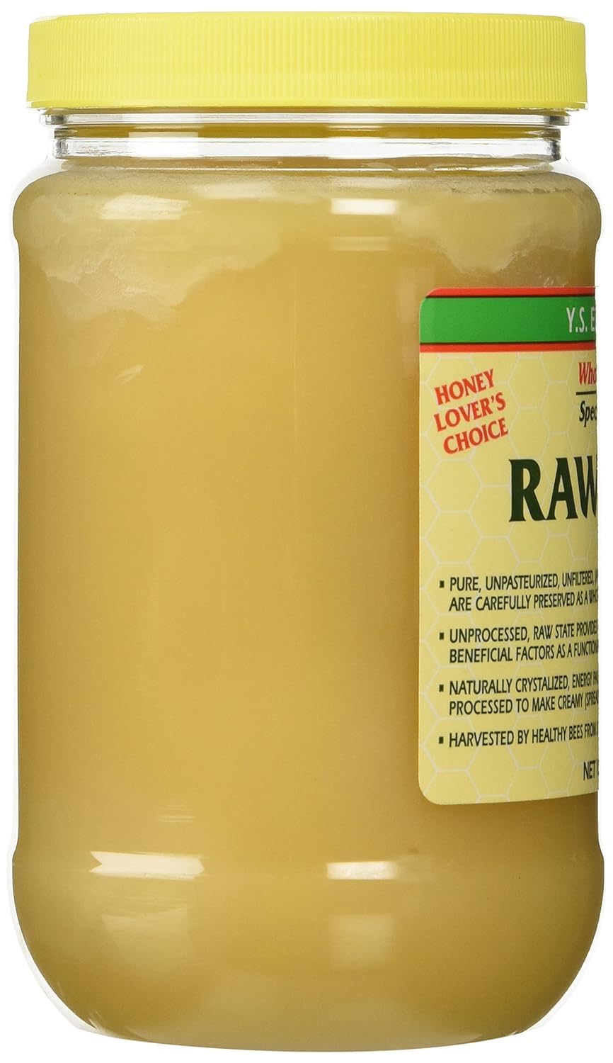 ILIOS Y.S. Eco Bee Farms Raw Honey – Organic Unfiltered, 22 oz Pack of 2 Jars