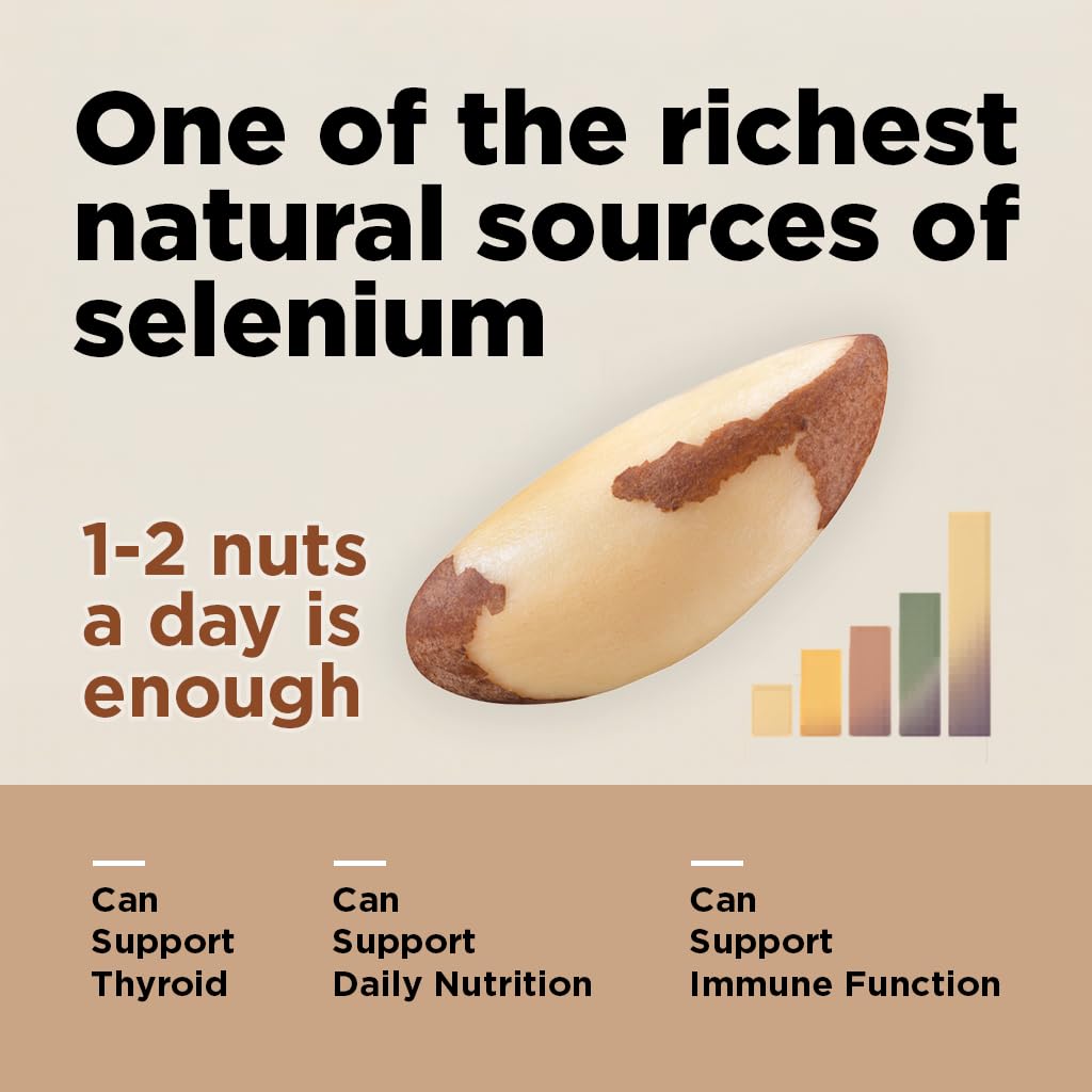 Premium Wild Harvested Raw Brazil Nuts – 1 lb | High Selenium, Gluten Free, Non-GMO, Kosher | I'm A Nut