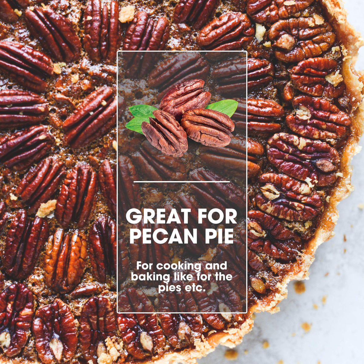 I'm A Nut Premium Raw Pecan Halves 44oz — American-Grown, Non-GMO, Gluten & Peanut Free, No Preservatives
