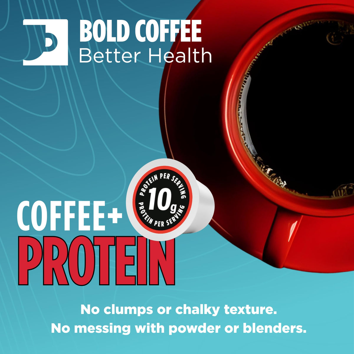 Incredibrew Protein Coffee Pods – 10g Protein, Keto Friendly, No Sugar, Medium-Dark Roast