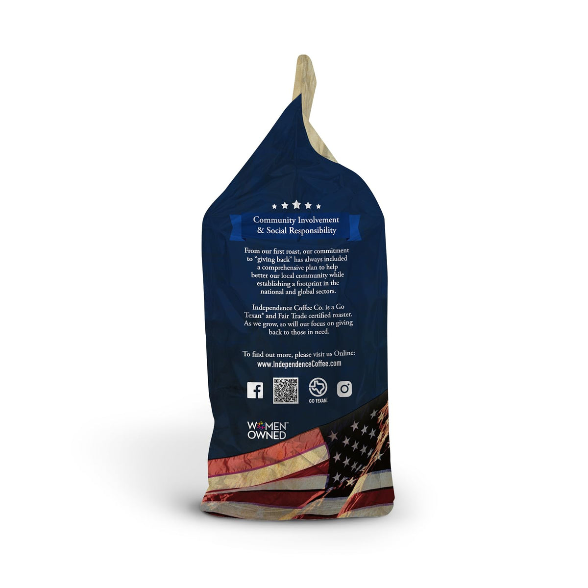 Independence Coffee Co. Jet Fuel – Intense Dark Roast Whole Bean Coffee, 24 oz