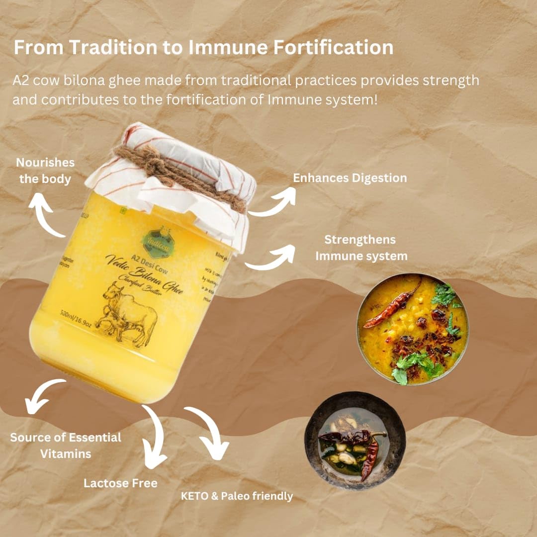 Indicow A2 Desi Sahiwal Ghee – Grass-Fed, Lab-Tested 1000ml