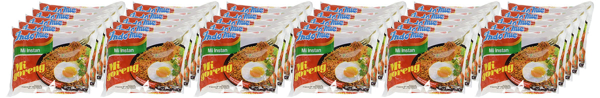 Indomie Mi Goreng Instant Stir Fry Noodles – Halal Certified – Original Flavor – Pack of 30