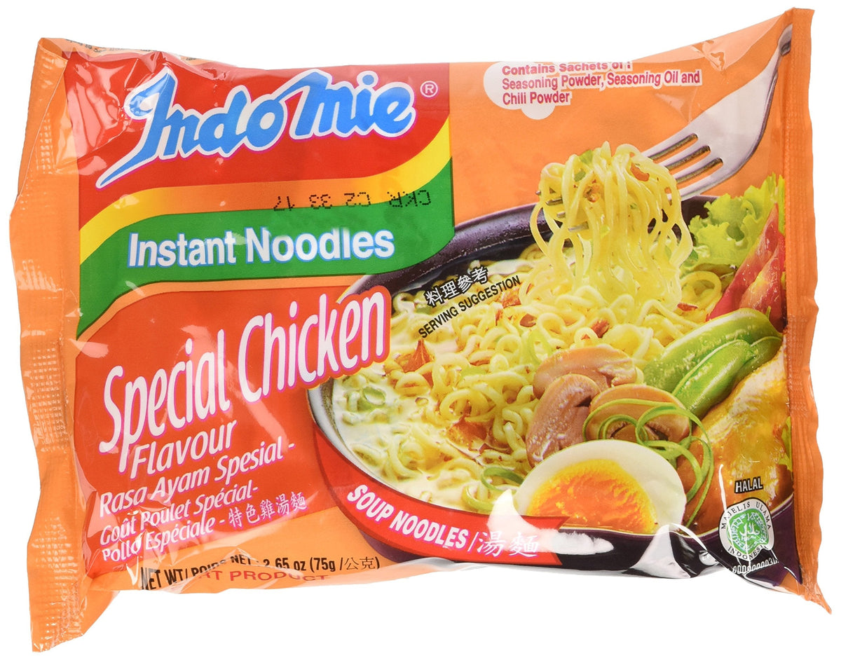 Indomie Soup Special Chicken Flavor Noodles – 30-Bag Case