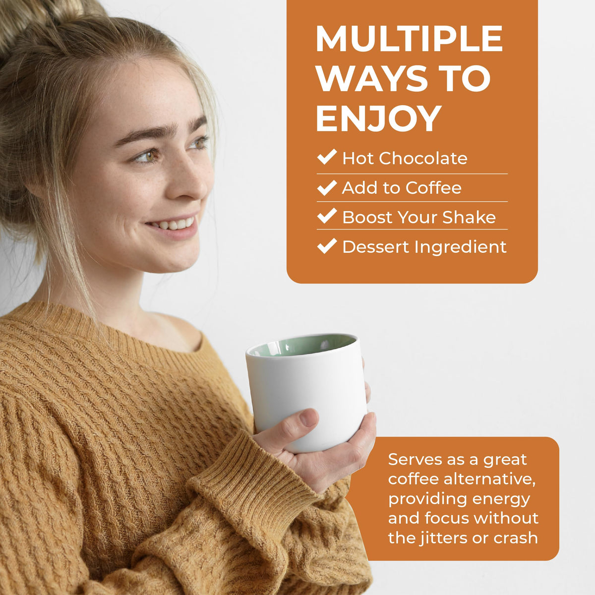 Inner Elevate Organic Mushroom Hot Chocolate - Ceremonial Cacao & 5 Adaptogens