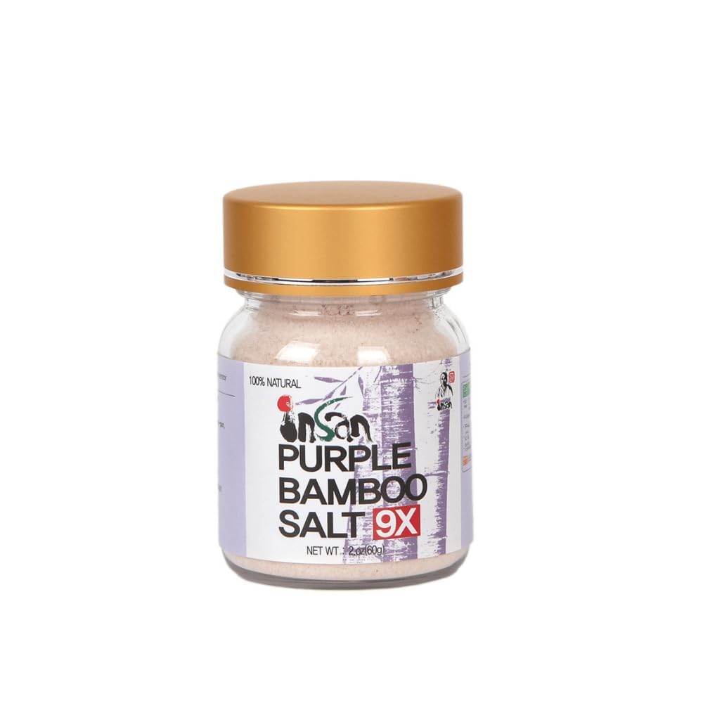 Insan 9X Roasted Bamboo Salt – Korean Alkaline Mineral Sea Salt for Cooking & Skincare (60g)