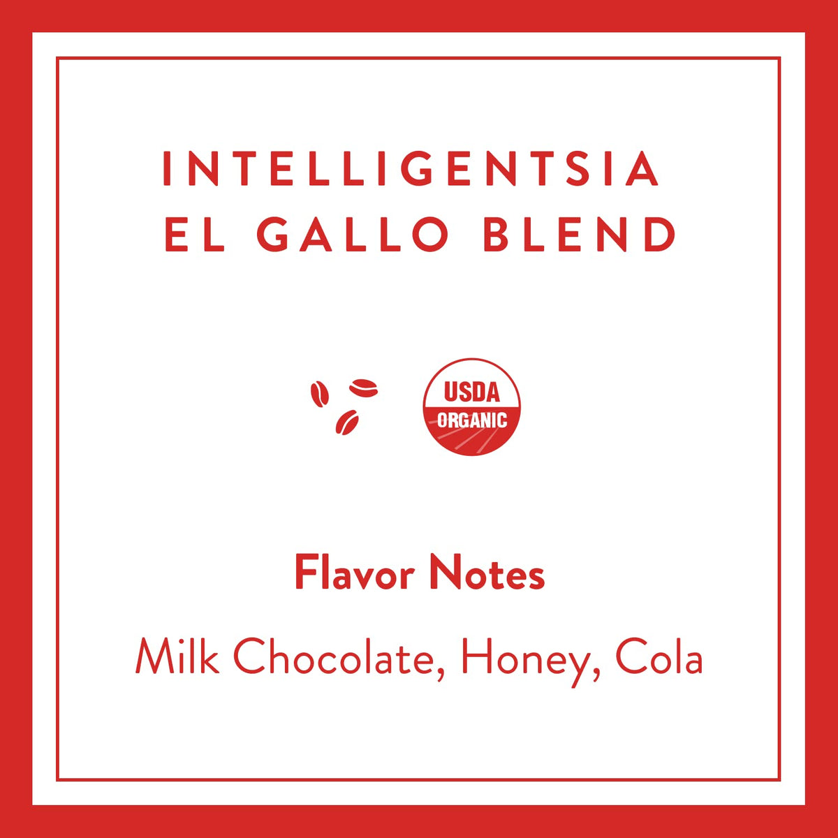 Intelligentsia El Gallo Organic Light Roast K-Cups — 3 Boxes of 10 | Milk Chocolate, Honey, Cola