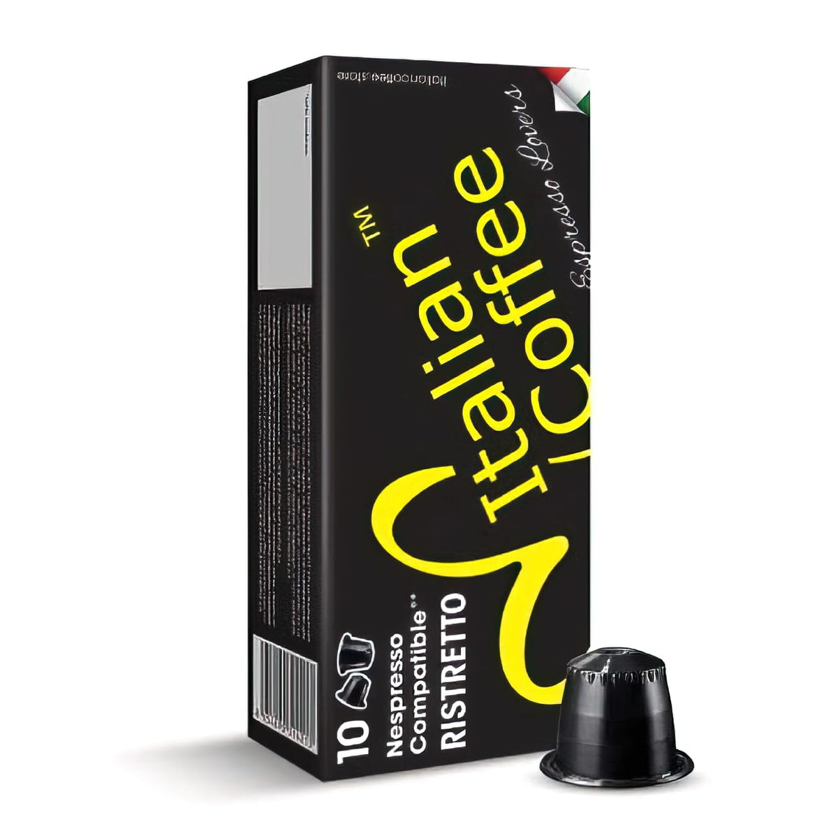 Italian Coffee for Espresso Lovers Pods for Nespresso Original – 100 Ristretto Pods