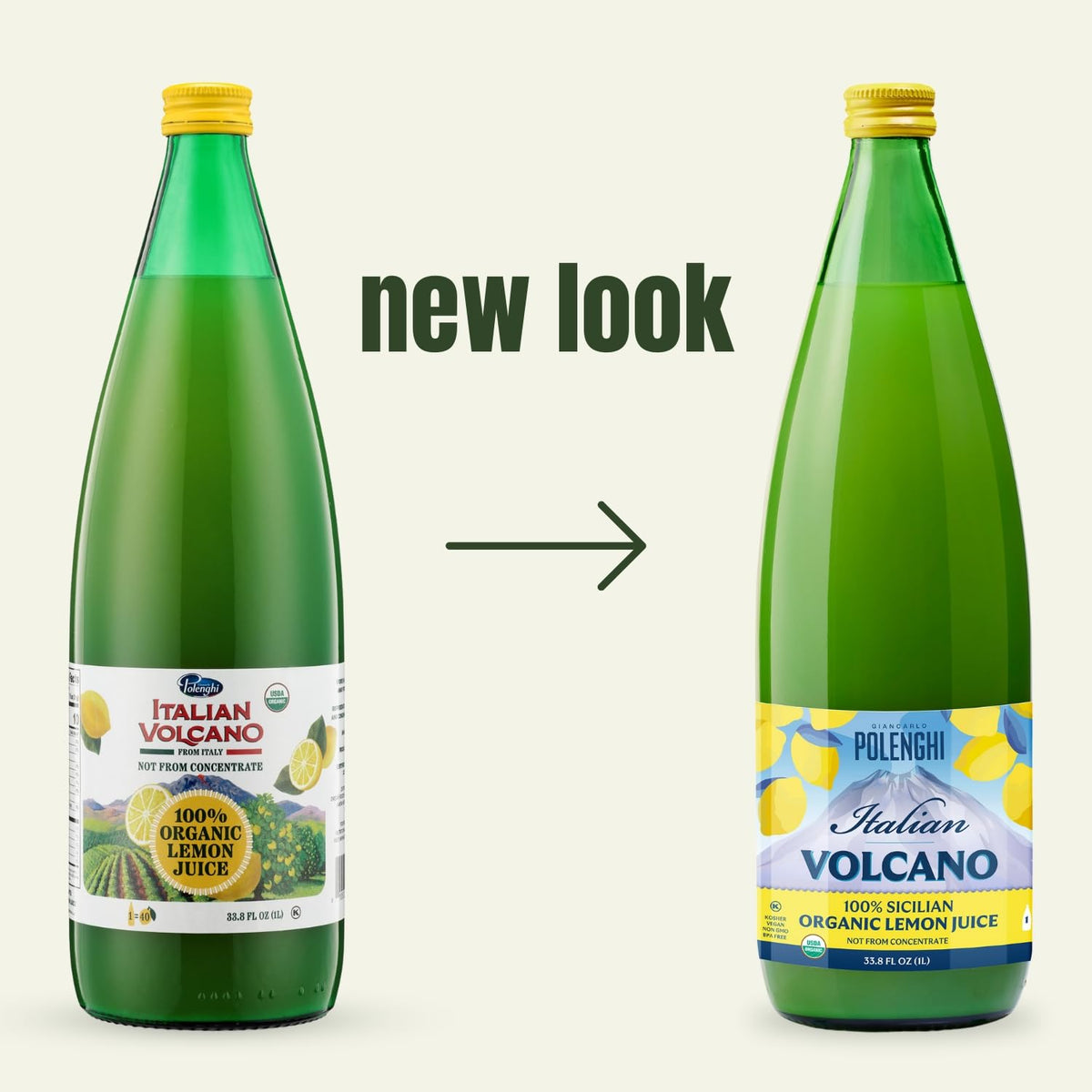 Organic Italian Volcano Lemon Juice – 2x1L Sicilian Lemons for Cooking, Baking & Beverages