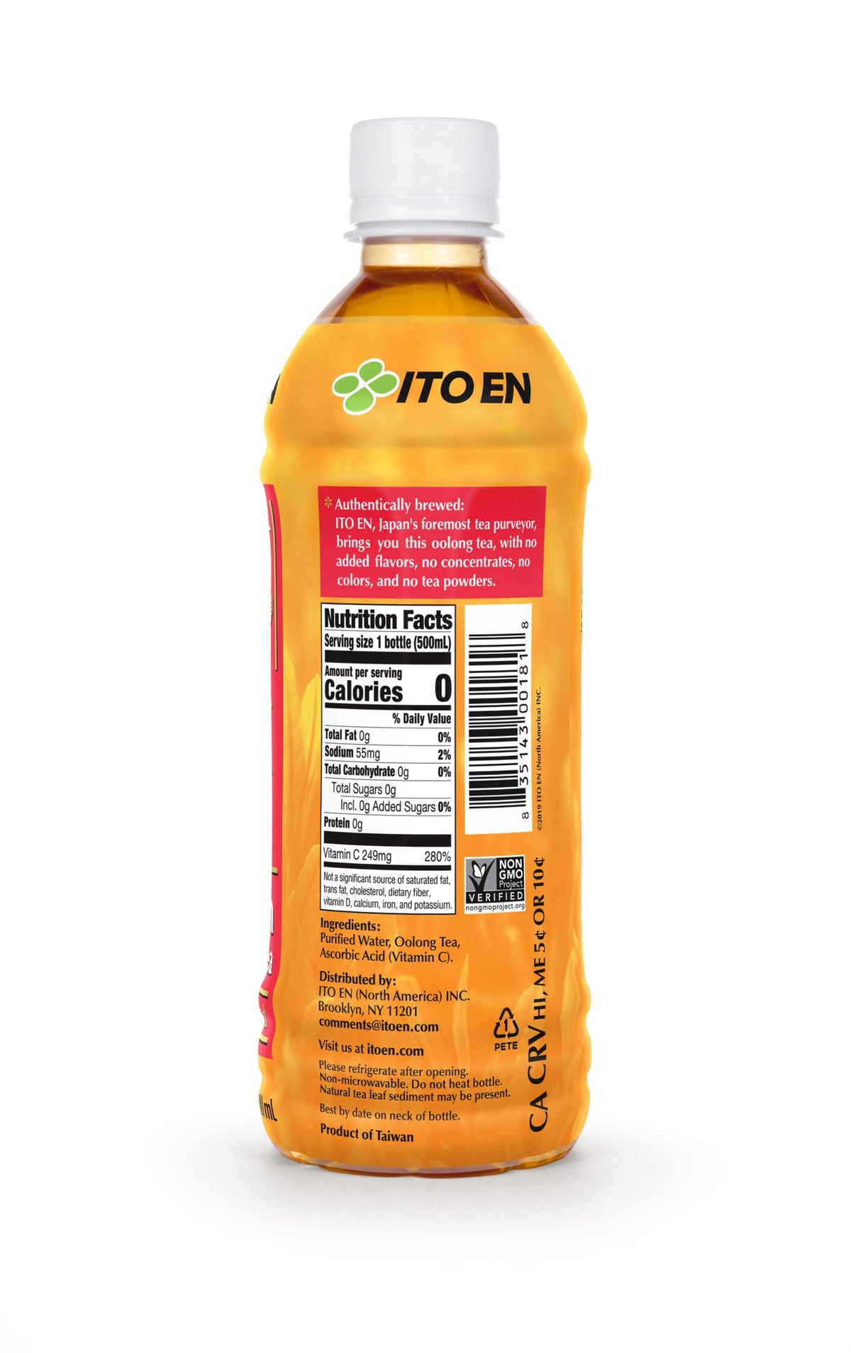 Ito En Golden Oolong Tea Unsweetened – 16.9 oz Bottles, Pack of 12